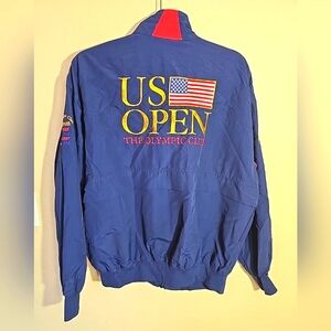 Vintage 1998 US Open The Olympic Club Mens Navy Jacket Full Zip Size L